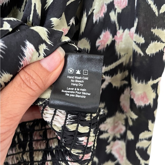 Heartloom Martine Top Size Medium in Black with Beautiful Pink Floral - Picture 8 of 16